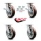 Service Caster 8 Inch Kingpinless Poly on Polyolefin Wheel Caster Swivel Locks 2 Brakes, 4PK SCC-KP30S820-PPUR-SLB-BSL-2-BSL-2 - alternate 6